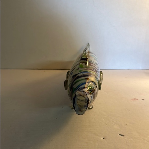 Handcrafted Multicolor Glass Fish Decor - Picture 3 of 5
